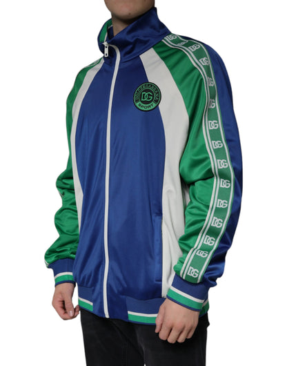 Dolce & Gabbana Multicolor Polyester Full Zip Bomber Jacket by Dolce & Gabbana