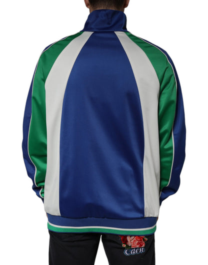 Dolce & Gabbana Multicolor Polyester Full Zip Bomber Jacket by Dolce & Gabbana