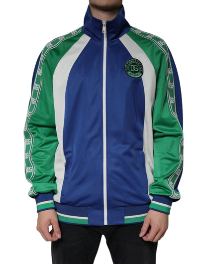 Dolce & Gabbana Multicolor Polyester Full Zip Bomber Jacket by Dolce & Gabbana