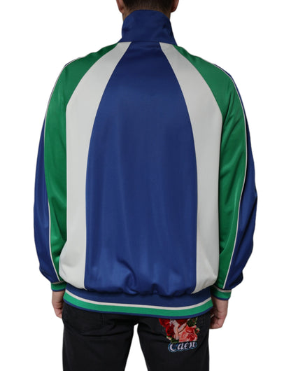 Dolce & Gabbana Multicolor Polyester Full Zip Bomber Jacket by Dolce & Gabbana