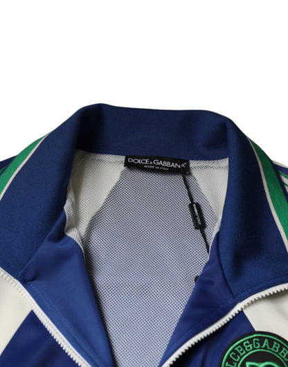 Dolce & Gabbana Multicolor Polyester Full Zip Bomber Jacket by Dolce & Gabbana