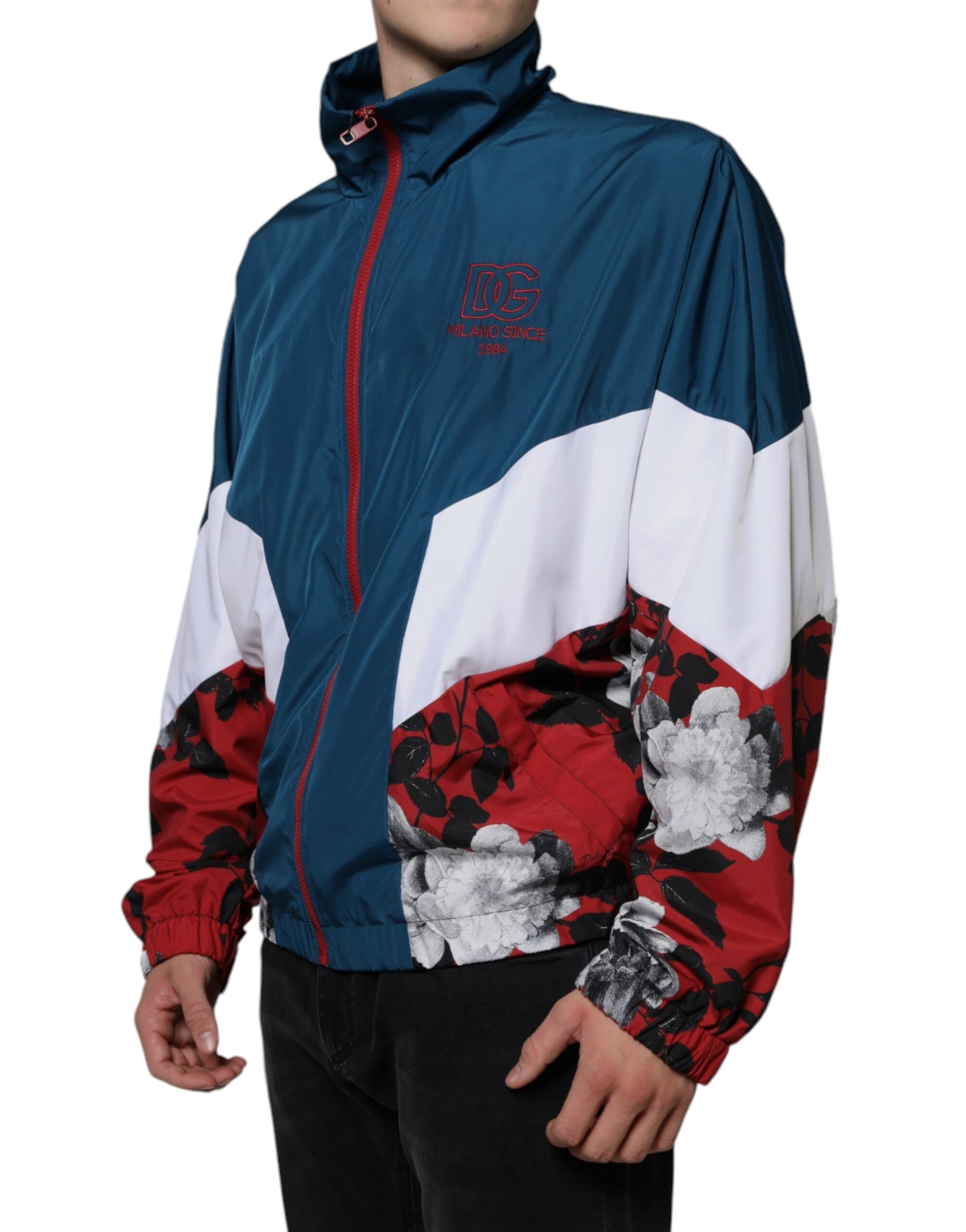 Dolce & Gabbana Multicolor Polyester Full Zip Jacket by Dolce & Gabbana