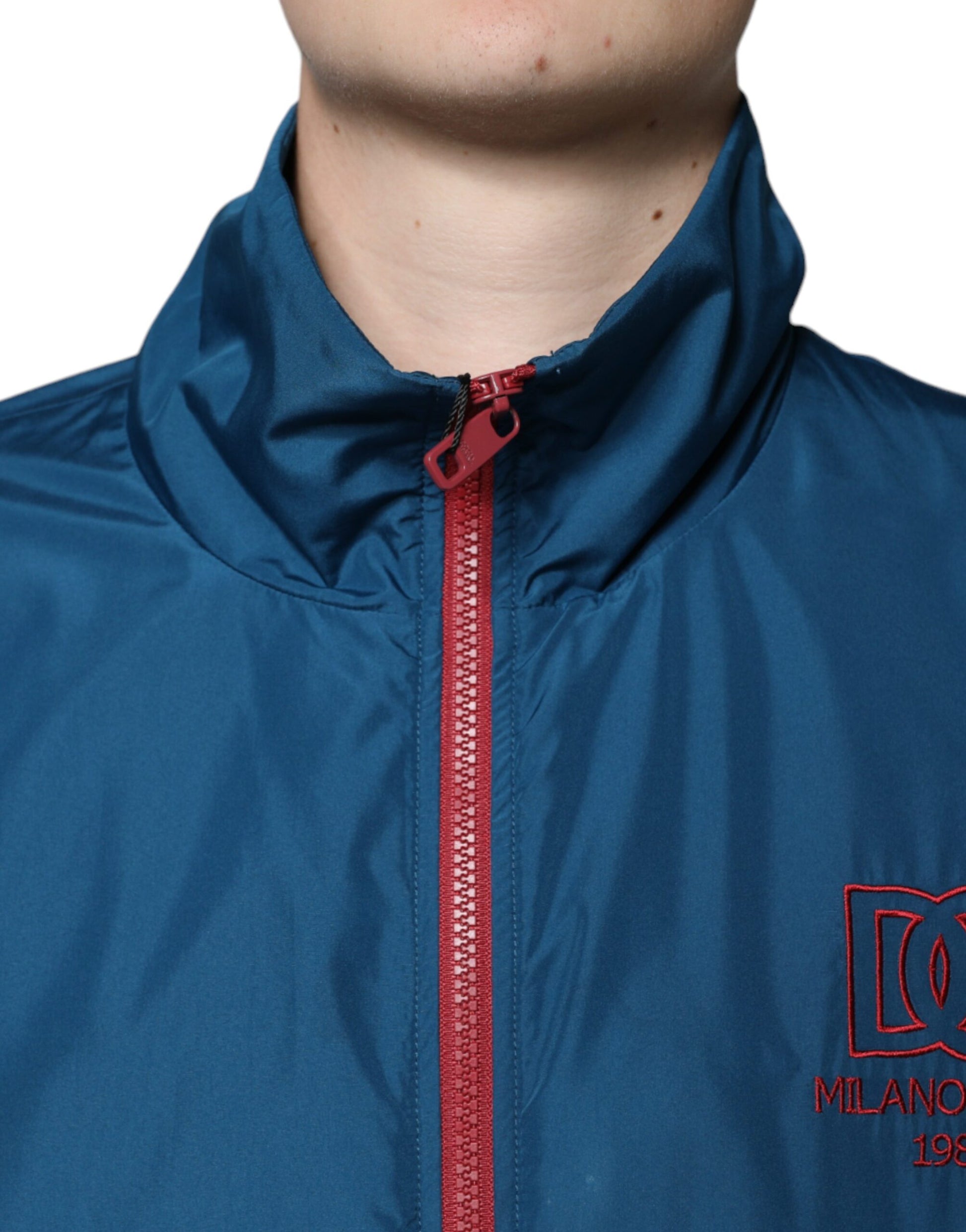 Dolce & Gabbana Multicolor Polyester Full Zip Jacket by Dolce & Gabbana