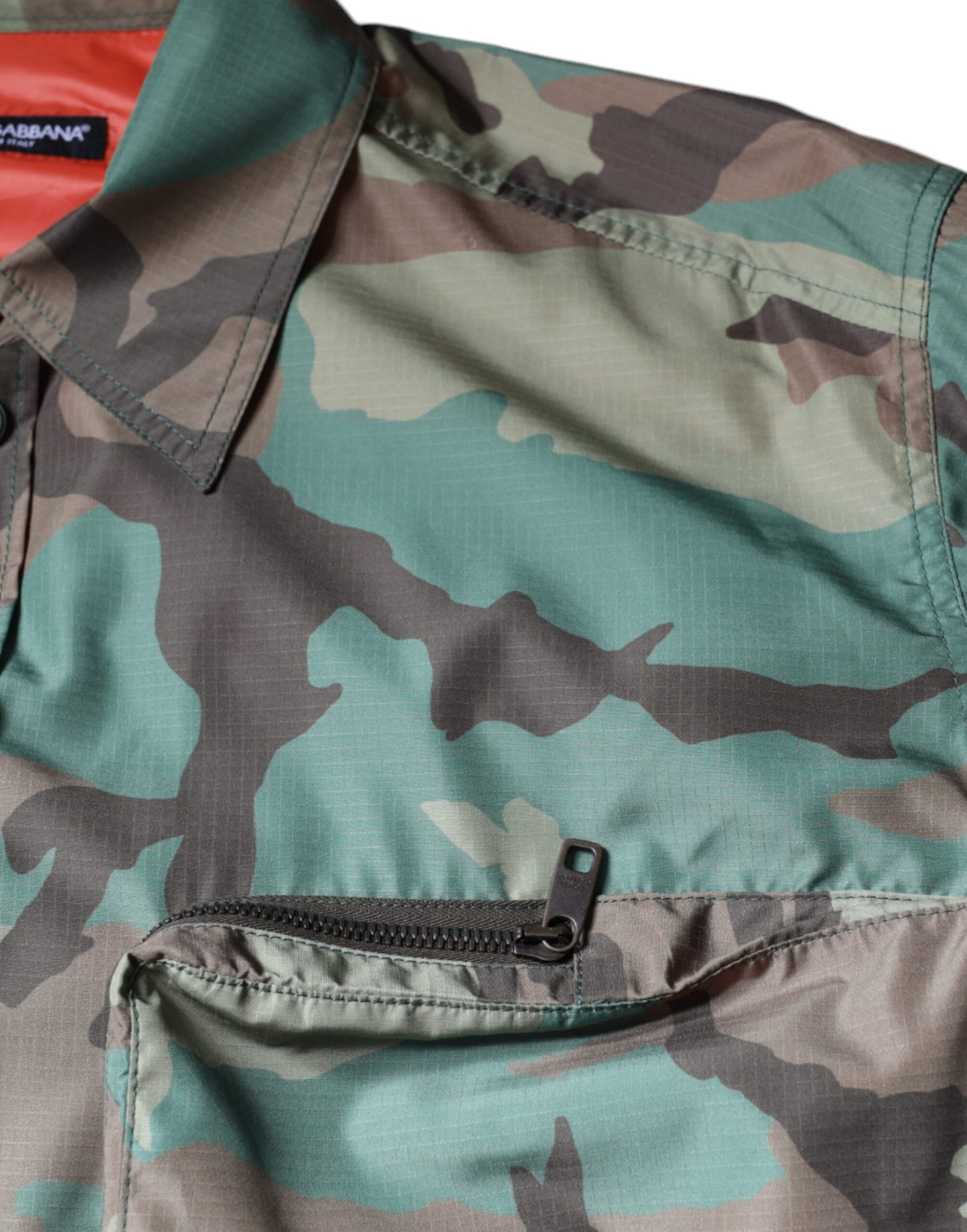 Dolce & Gabbana Multicolor Camouflage Button Down Shirt by Dolce & Gabbana