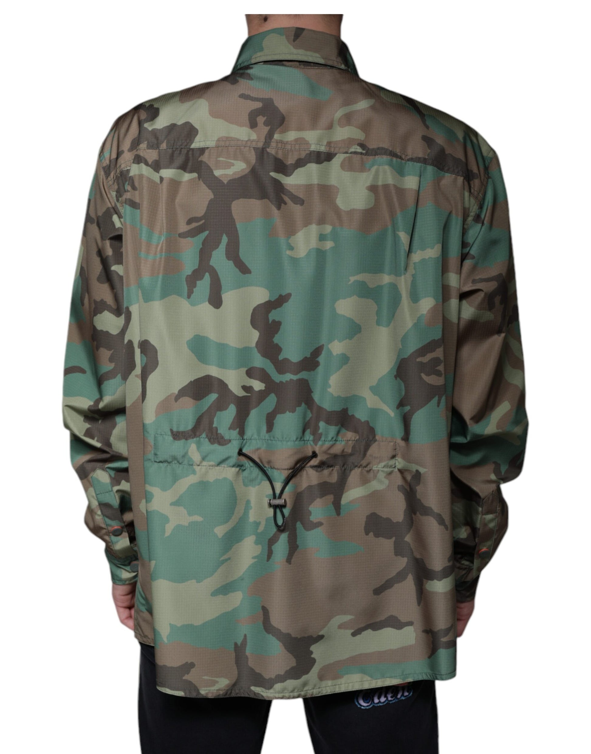 Dolce & Gabbana Multicolor Camouflage Button Down Shirt by Dolce & Gabbana