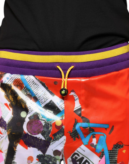 Dolce & Gabbana Multicolor Printed Jogger Sweatpants Pants by Dolce & Gabbana