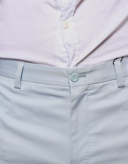 Dolce & Gabbana Light Blue Cotton Dress Pants by Dolce & Gabbana