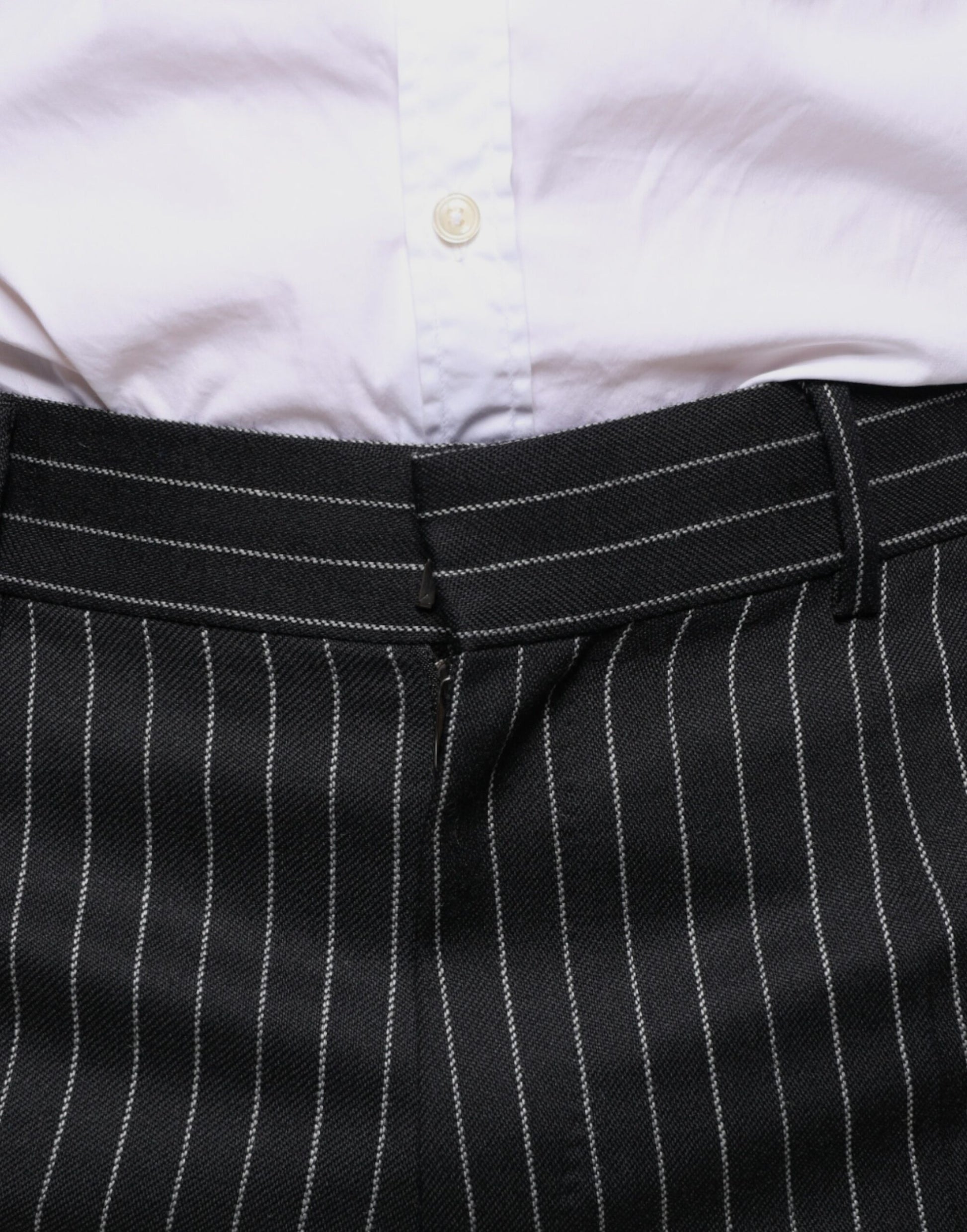 Dolce & Gabbana Black Stripes Skinny Men Dress Pants by Dolce & Gabbana
