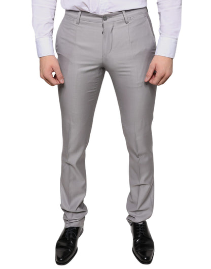 Dolce & Gabbana Light Gray Wool Dress Pants by Dolce & Gabbana