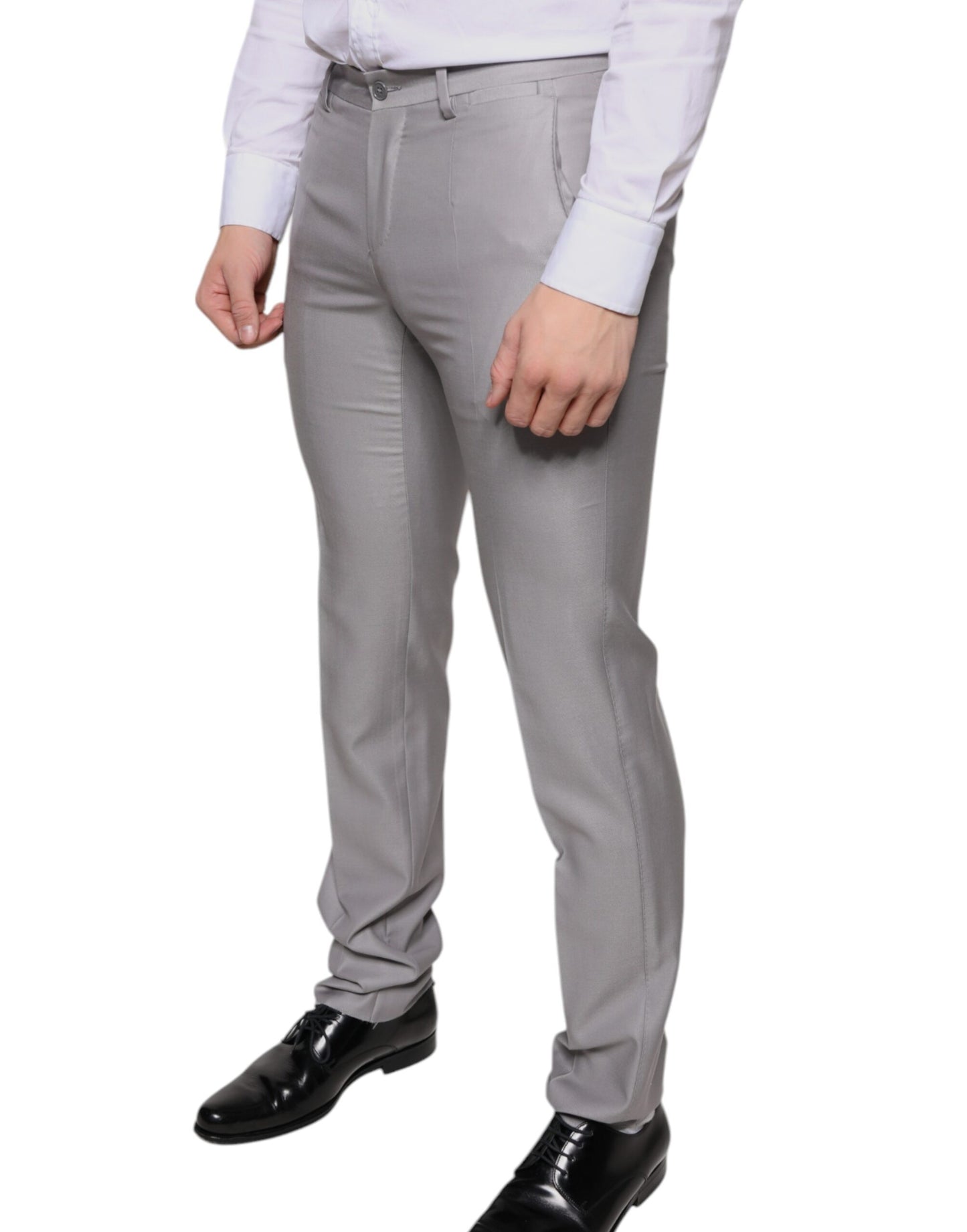 Dolce & Gabbana Light Gray Wool Dress Pants by Dolce & Gabbana
