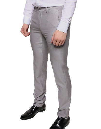 Dolce & Gabbana Light Gray Wool Dress Pants by Dolce & Gabbana