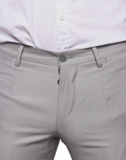 Dolce & Gabbana Light Gray Wool Dress Pants by Dolce & Gabbana