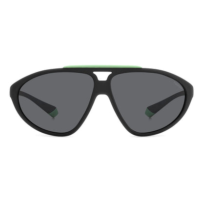 Lunettes de soleil Polaroid en caoutchouc noir