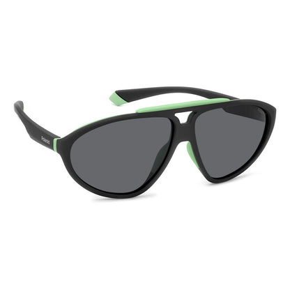 Lunettes de soleil Polaroid en caoutchouc noir