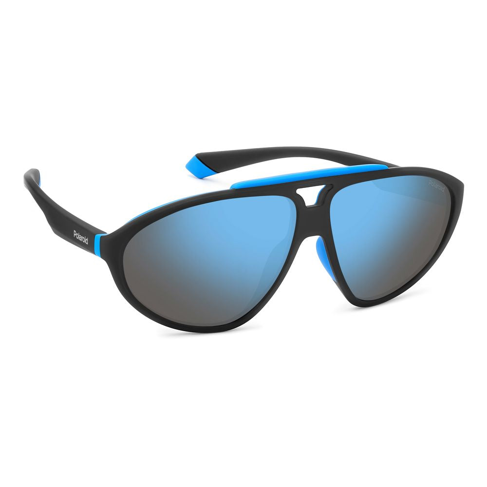 Lunettes de soleil Polaroid en caoutchouc noir