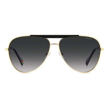 Lunettes de soleil Polaroid en métal noir