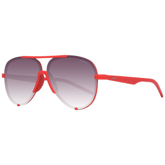 Lunettes de soleil Polaroid en plastique rouge