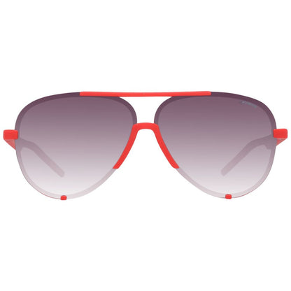 Lunettes de soleil Polaroid en plastique rouge