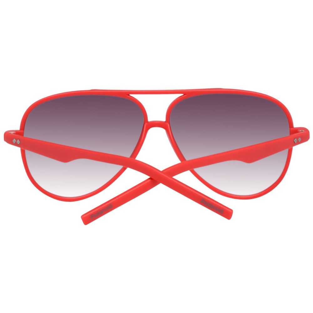 Lunettes de soleil Polaroid en plastique rouge