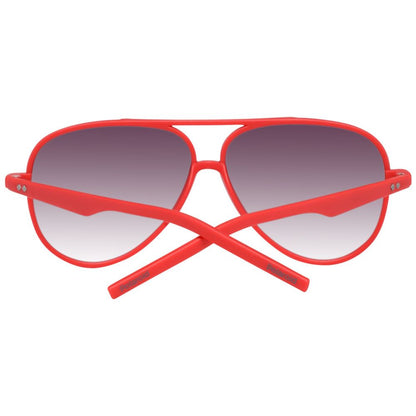 Lunettes de soleil Polaroid en plastique rouge