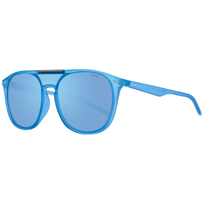 Lunettes de soleil Polaroid en plastique bleu