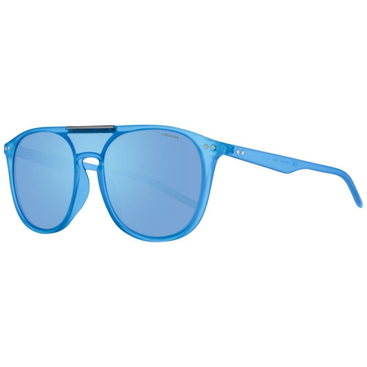 Lunettes de soleil Polaroid en plastique bleu