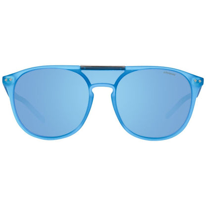 Lunettes de soleil Polaroid en plastique bleu