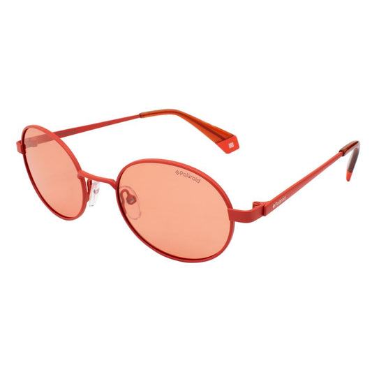Lunettes de soleil Polaroid en métal orange