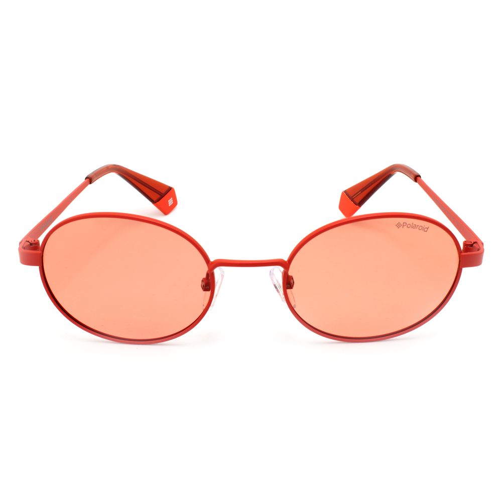 Lunettes de soleil Polaroid en métal orange