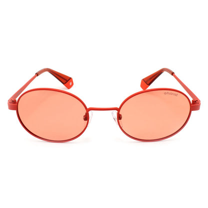 Lunettes de soleil Polaroid en métal orange