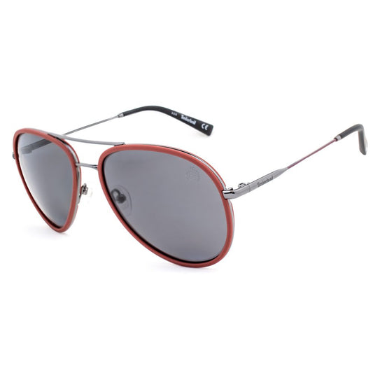 Lunettes de soleil Timberland en plastique argenté