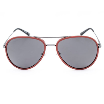 Lunettes de soleil Timberland en plastique argenté