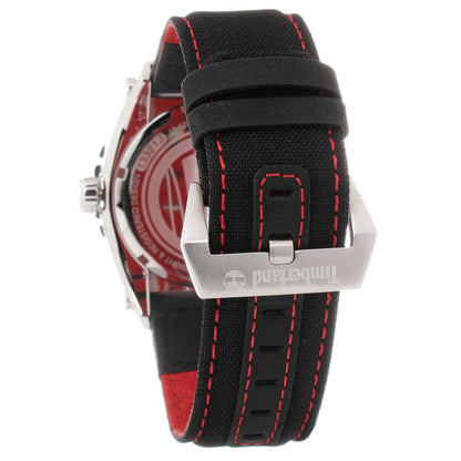 Montre Timberland en cuir noir