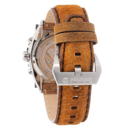 Montre Timberland en cuir marron
