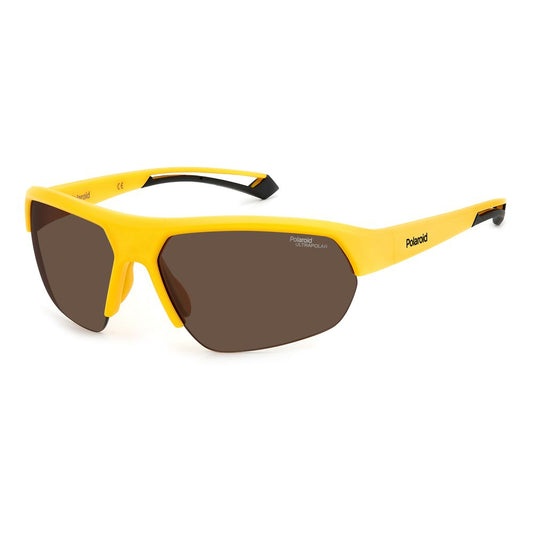 Lunettes de soleil Polaroid en résine jaune