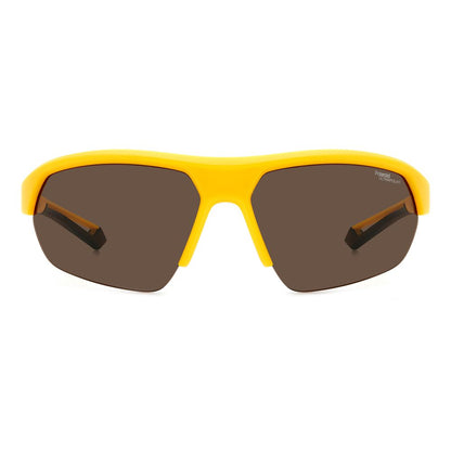 Lunettes de soleil Polaroid en résine jaune