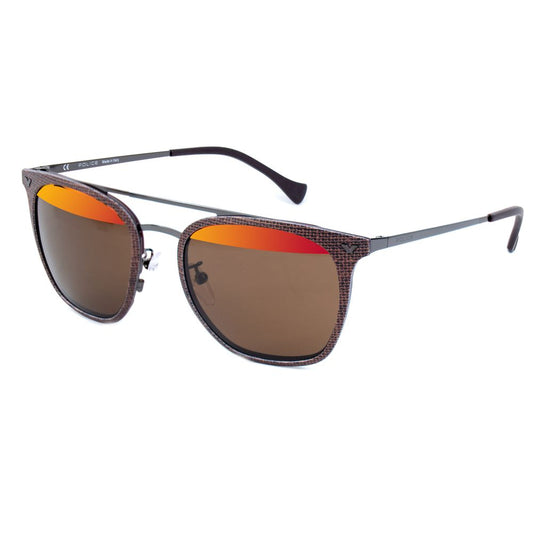 Lunettes de soleil Police en métal marron
