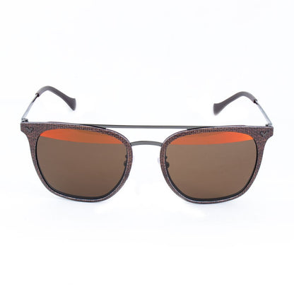 Lunettes de soleil Police en métal marron