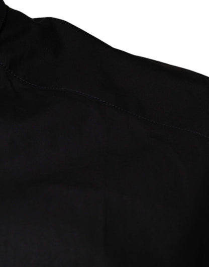 Dolce & Gabbana Black King Crown Embroidered GOLD Dress Shirt by Dolce & Gabbana
