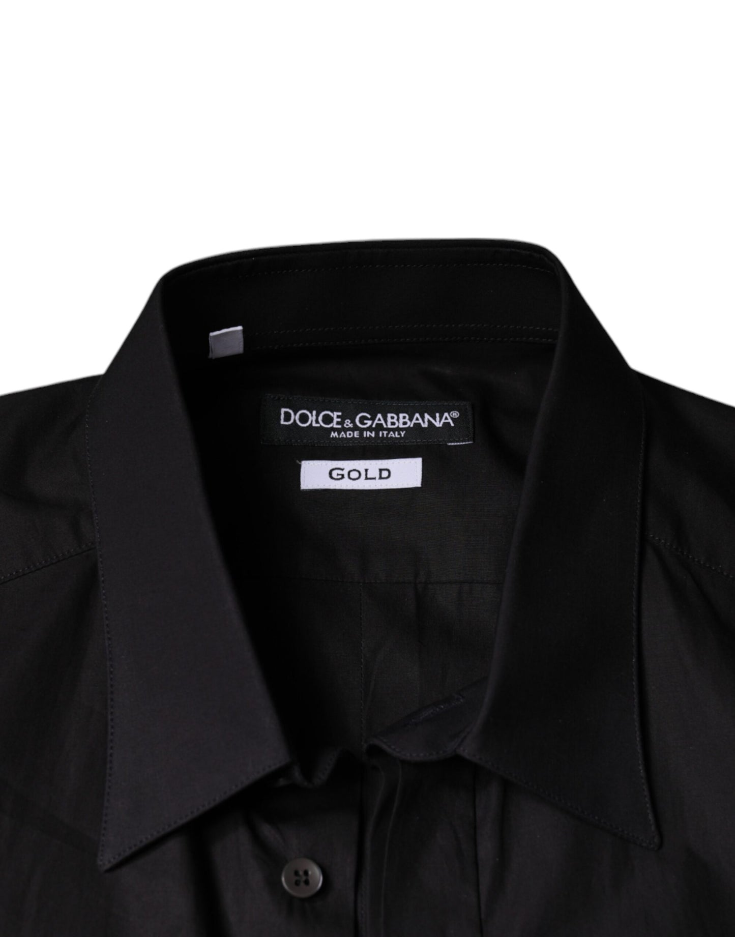 Dolce & Gabbana Black King Crown Embroidered GOLD Dress Shirt by Dolce & Gabbana