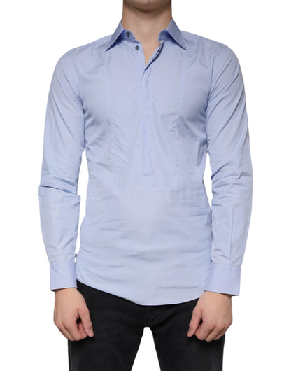 Dolce & Gabbana Light Blue Cotton Men Dress Formal Shirt by Dolce & Gabbana