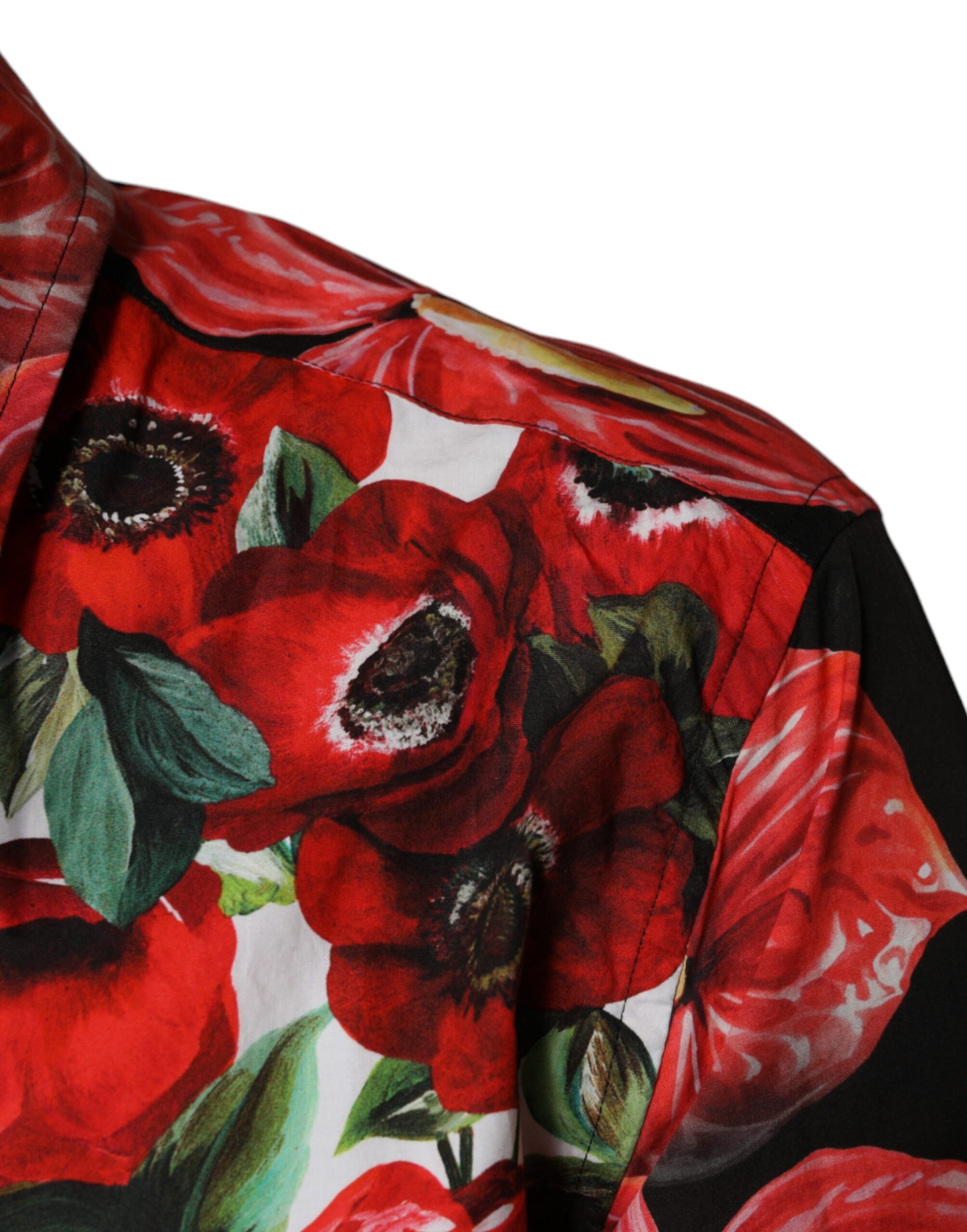 Dolce & Gabbana Multicolor Anemone Button Down Casual Shirt by Dolce & Gabbana