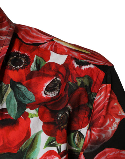 Dolce & Gabbana Multicolor Anemone Button Down Casual Shirt by Dolce & Gabbana