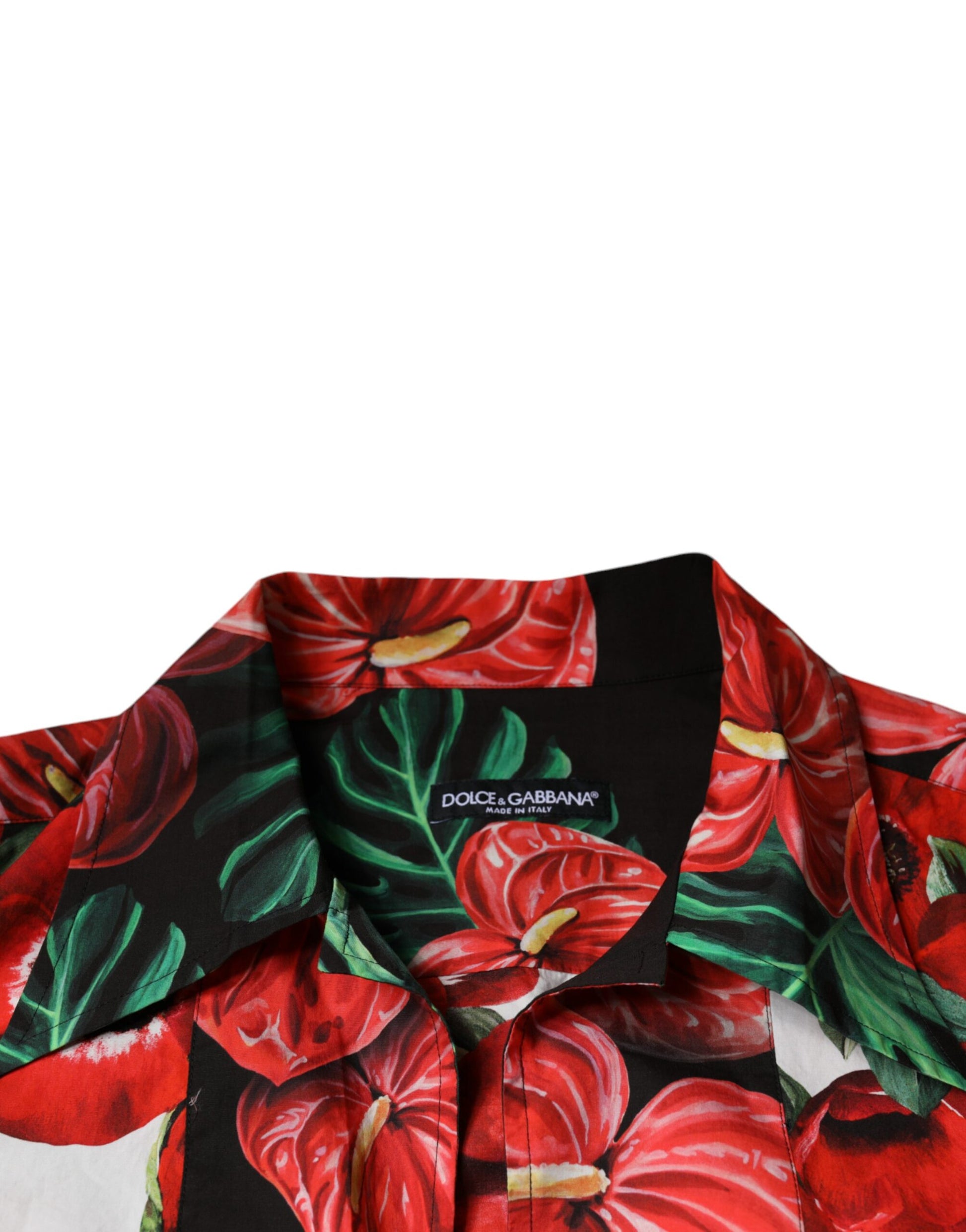 Dolce & Gabbana Multicolor Anemone Button Down Casual Shirt by Dolce & Gabbana