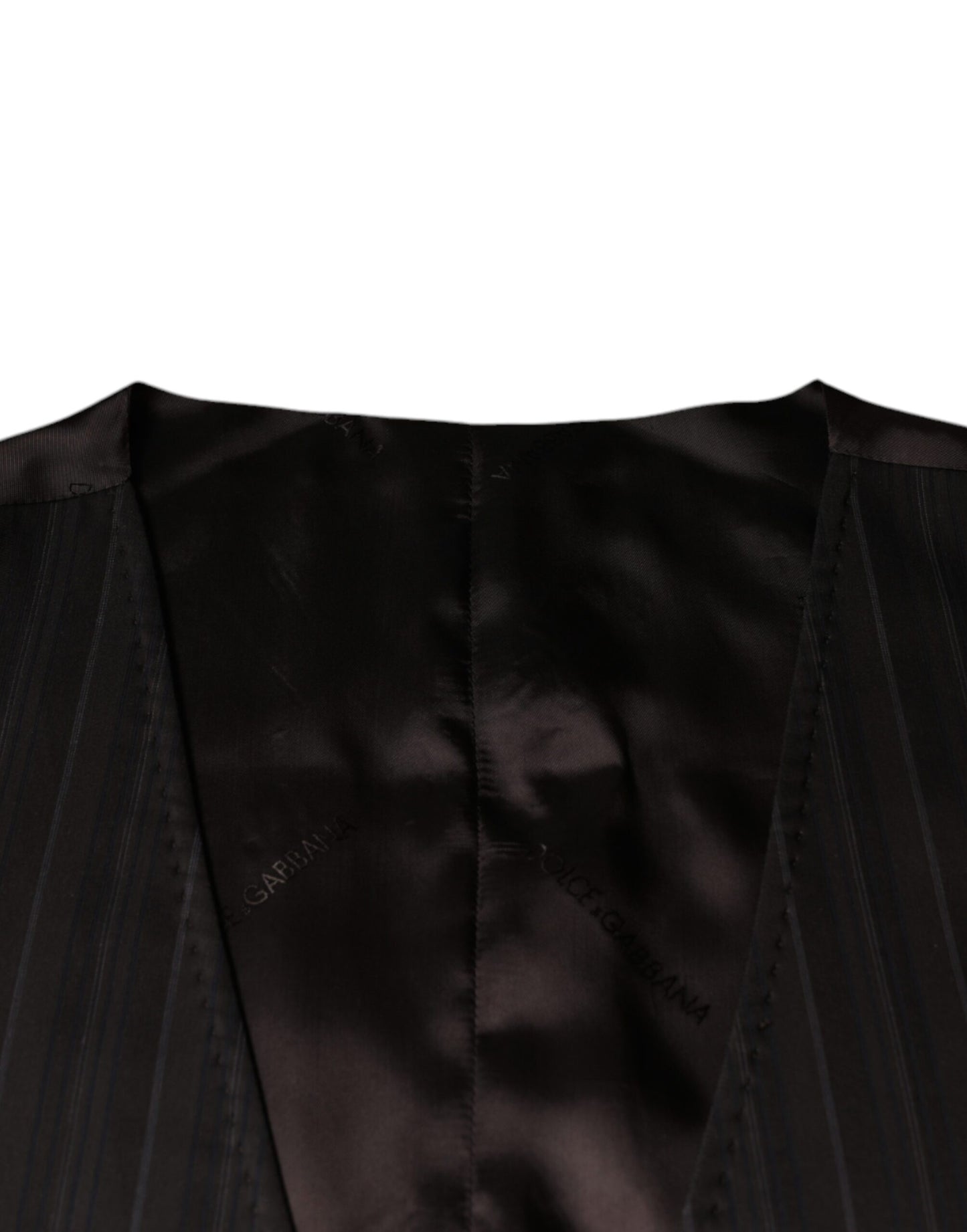 Dolce &amp; Gabbana Robe gilet en coton noir Gilet formel