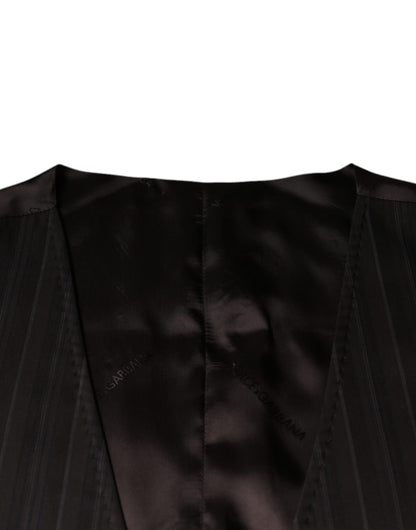 Dolce &amp; Gabbana Robe gilet en coton noir Gilet formel