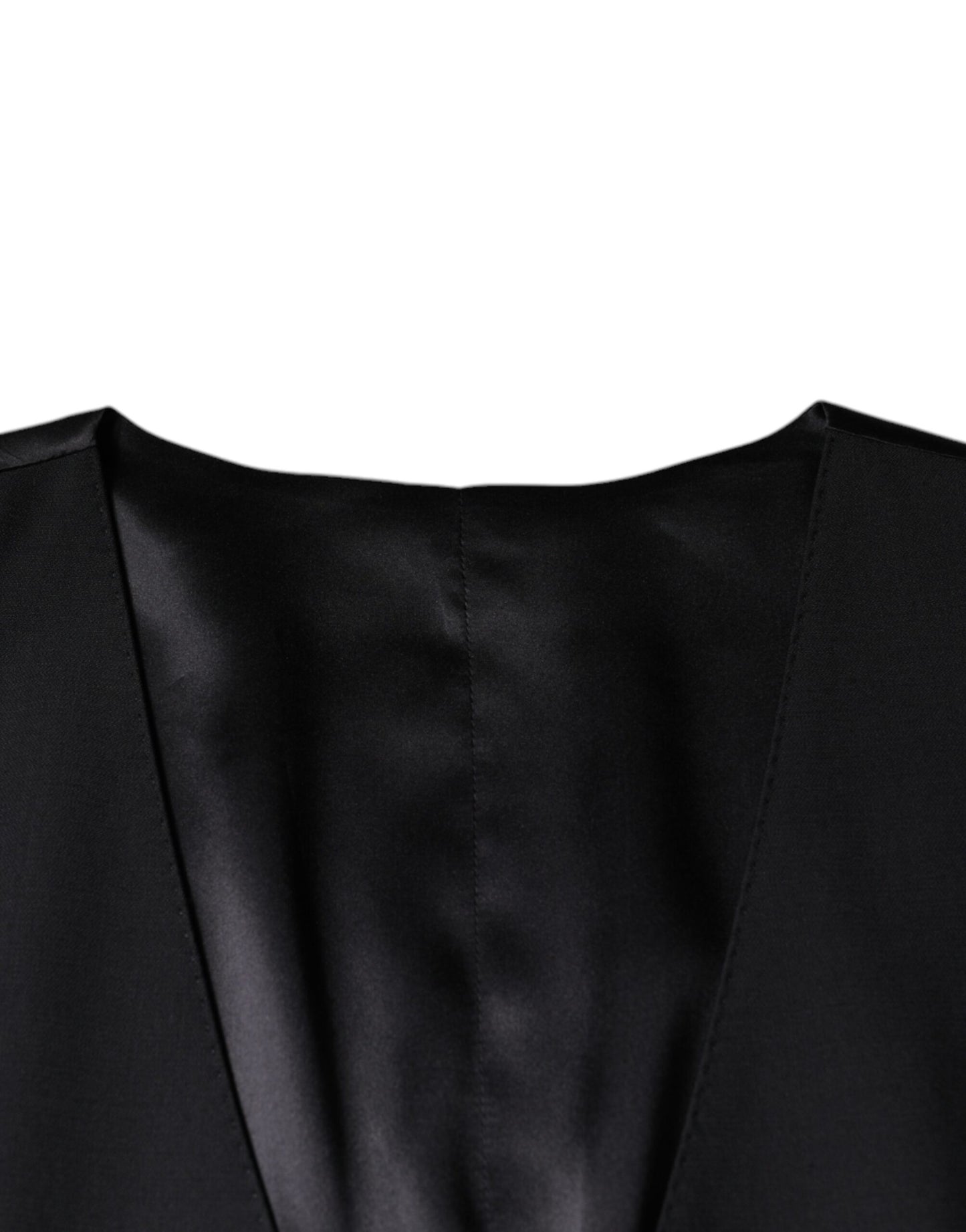 Robe gilet en laine noire Dolce &amp; Gabbana