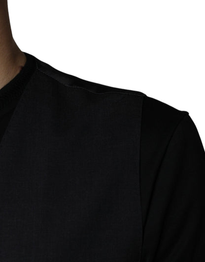Robe gilet en laine noire Dolce &amp; Gabbana