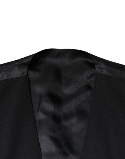 Robe gilet en laine noire Dolce &amp; Gabbana