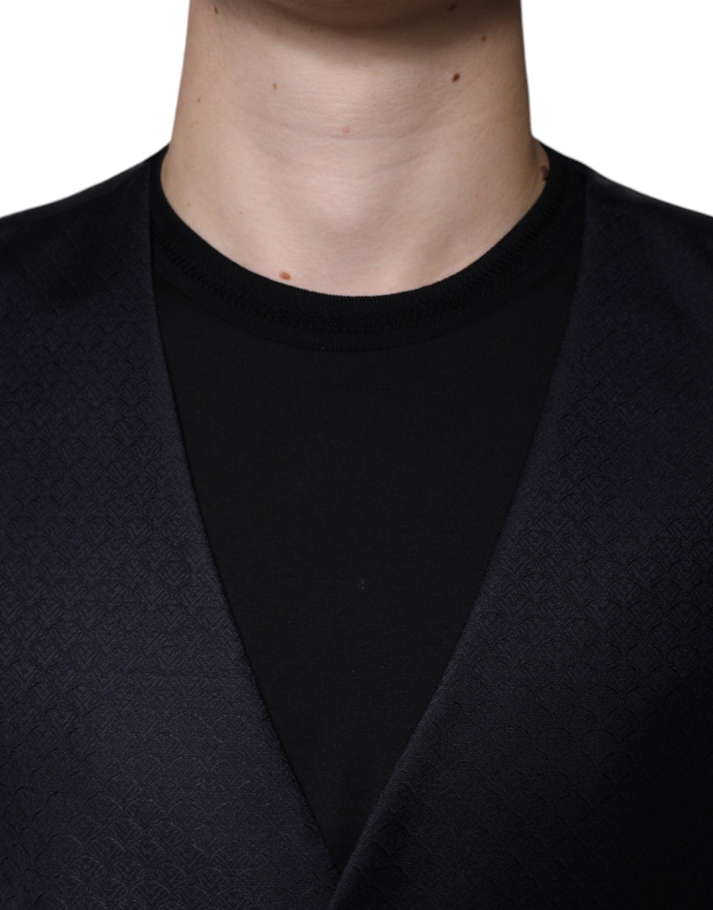 Robe gilet en laine noire Dolce &amp; Gabbana